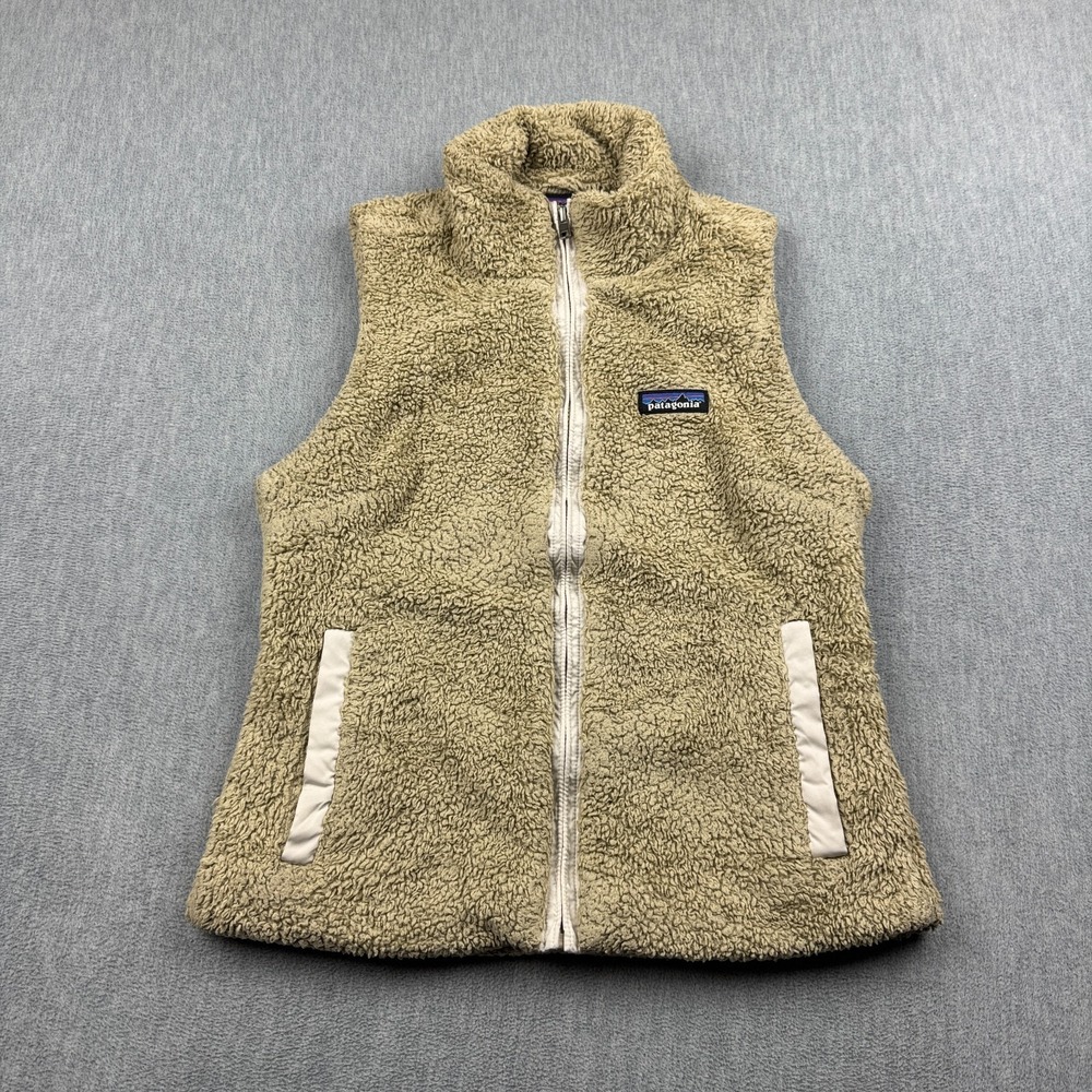 Patagonia Vest Womens Small Brown Zip Up Los Gatos Fleece Outdoors Coat Sweater